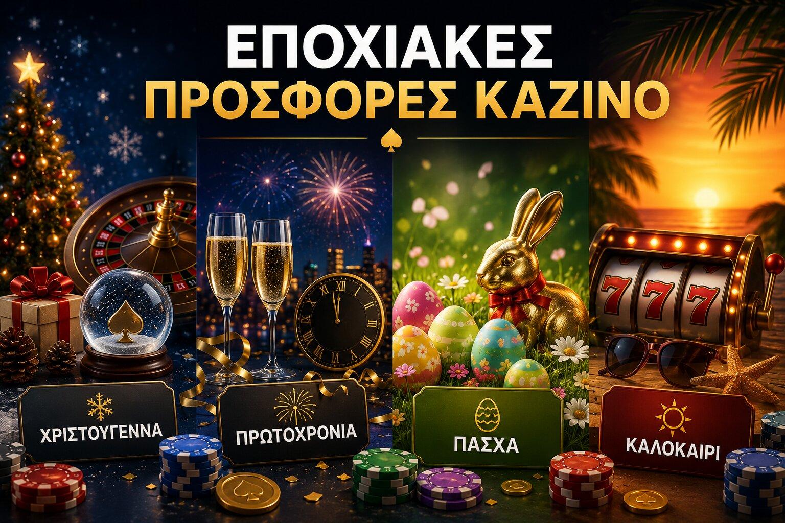 Εποχιακές προσφορές* σε online casino – Πού θα τις βρεις
