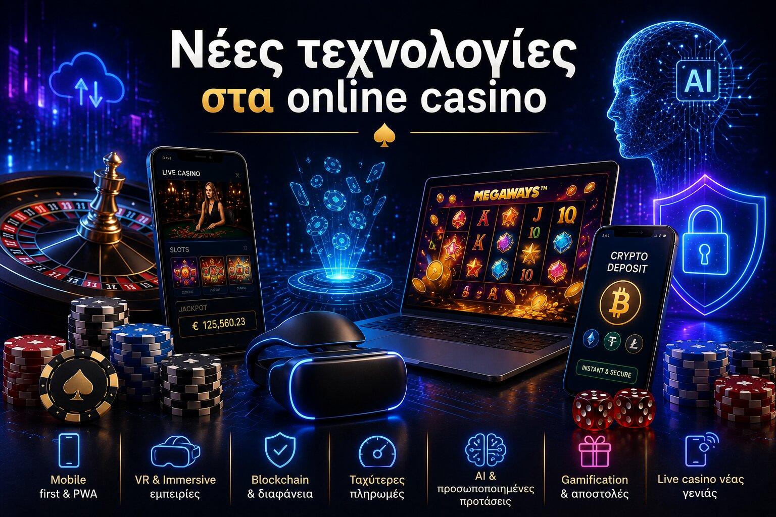 Νέες τεχνολογίες στα online casino