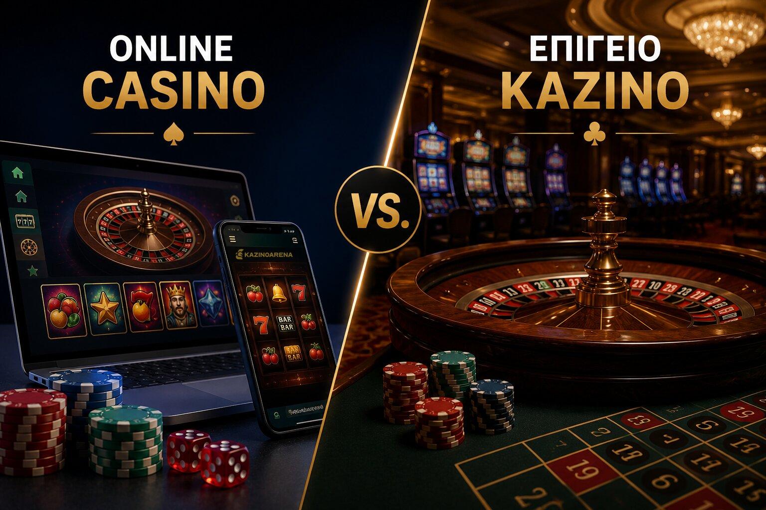 Online Casino vs Επίγειο Καζίνο στην Ελλάδα – Αναλυτική σύγκριση