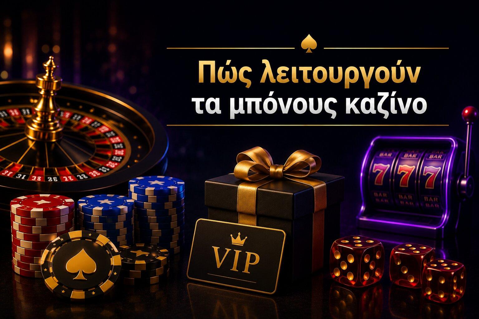 Πώς λειτουργούν τα μπόνους* online καζίνο
