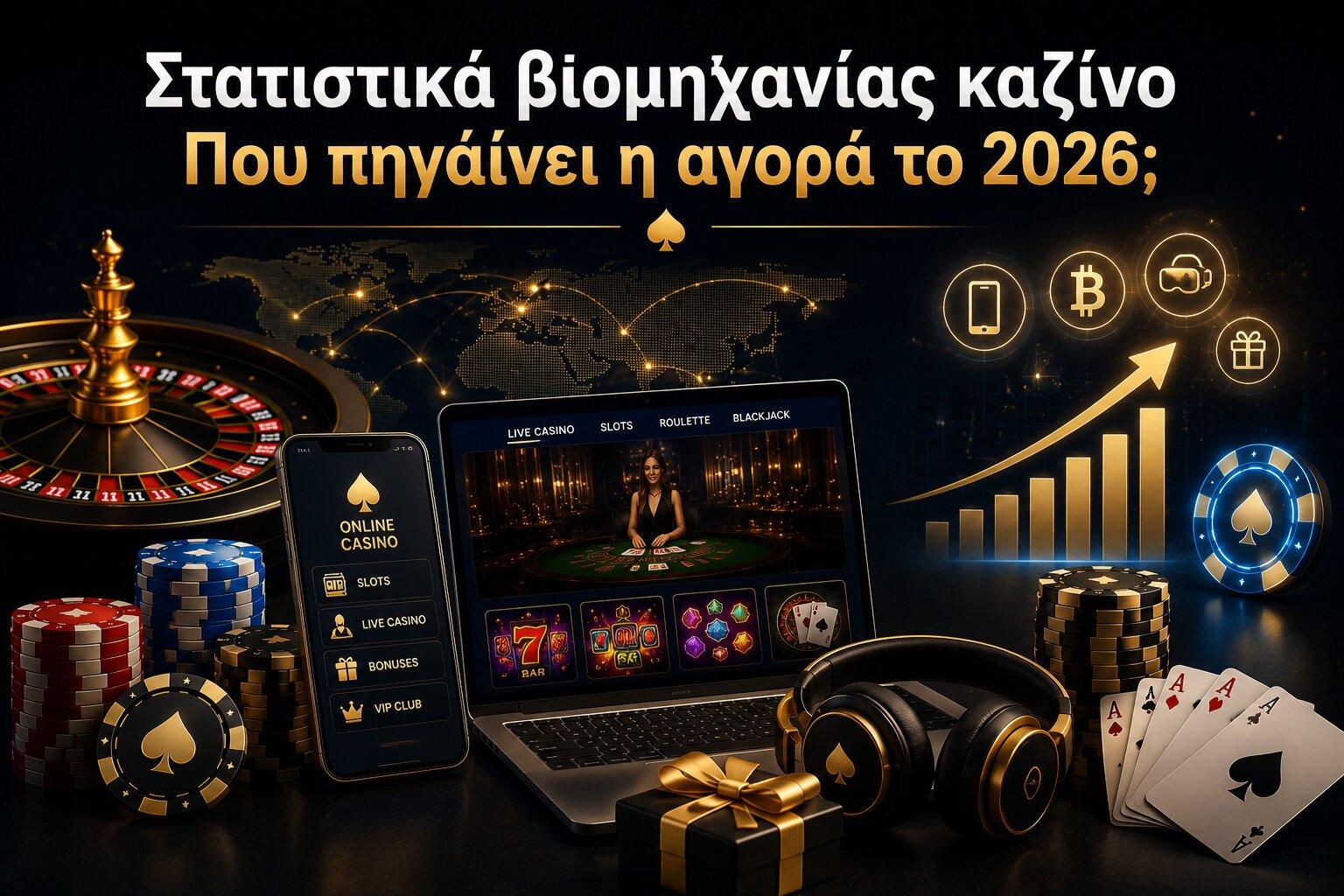 Στατιστικά βιομηχανίας καζίνο | Που πηγαίνει η αγορά το 2026;