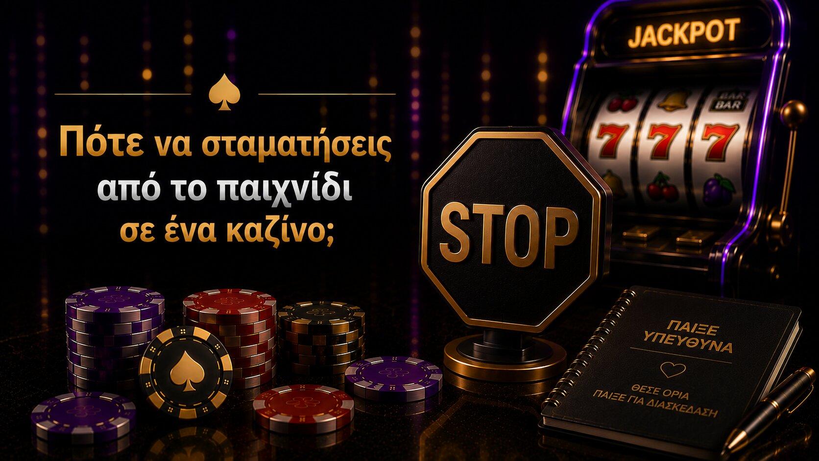 Πότε να σταματήσεις από το παιχνίδι σε ένα καζίνο;