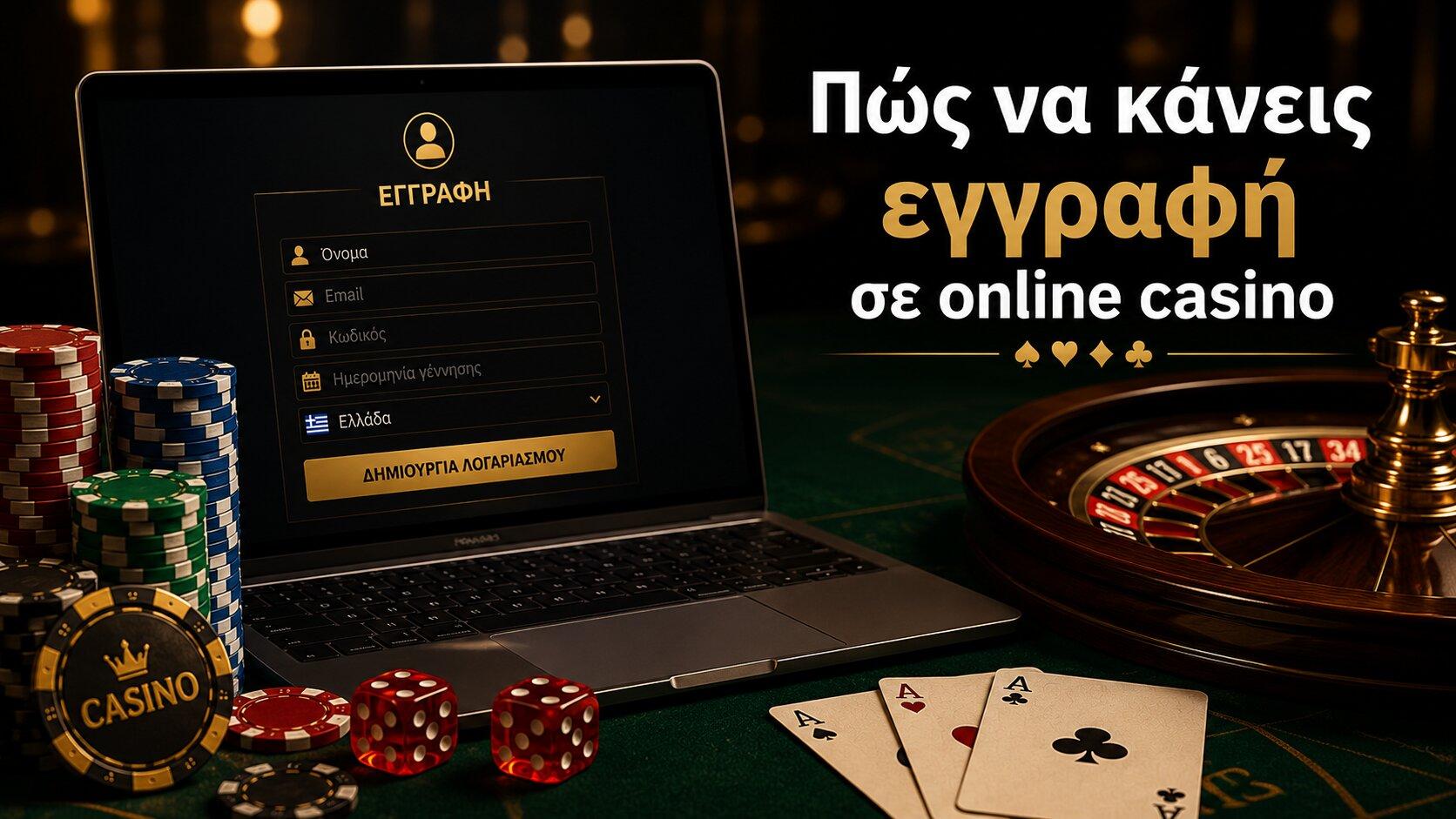 Πώς να κάνεις εγγραφή σε online casino