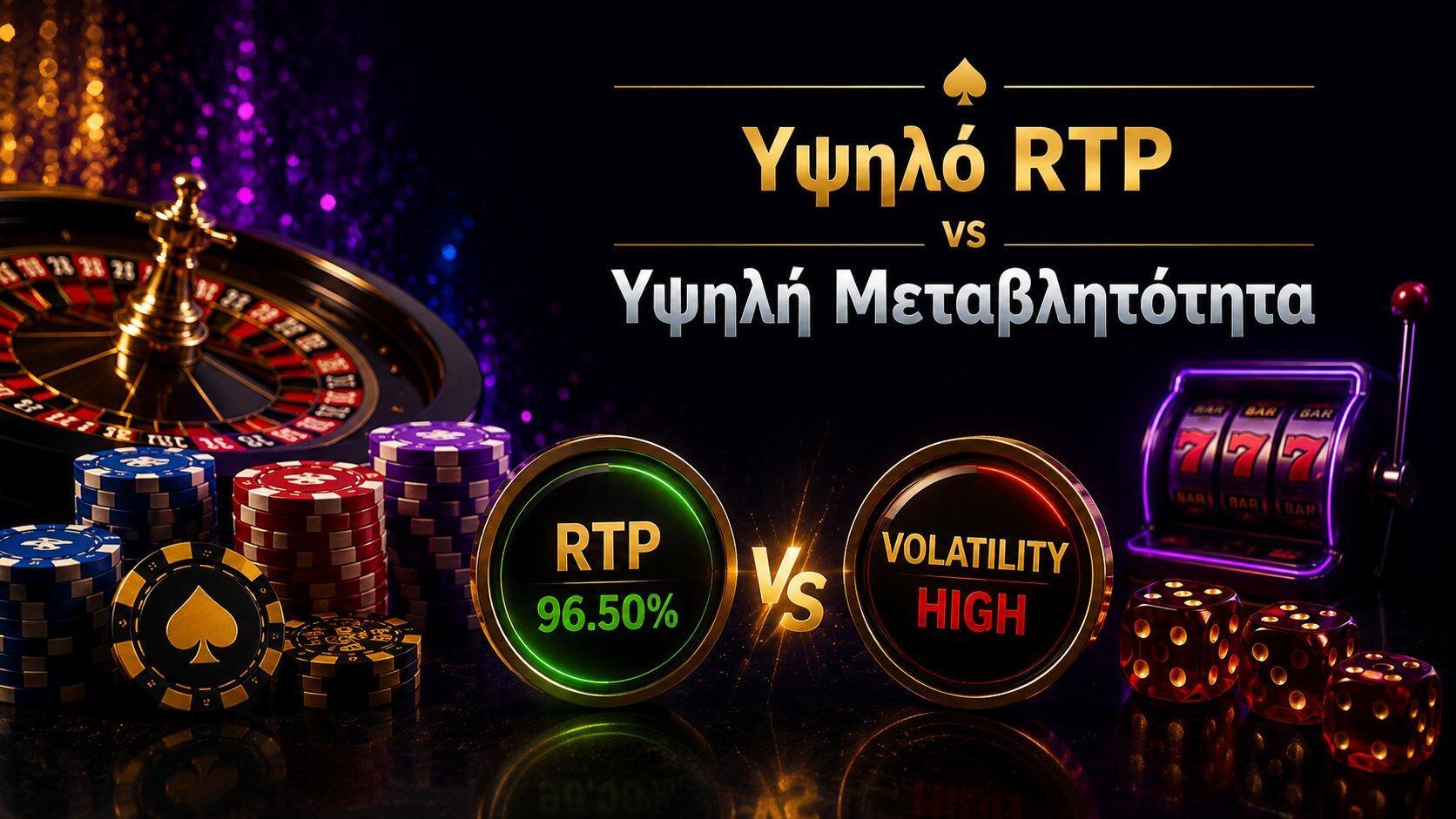 Υψηλό RTP vs Υψηλή Μεταβλητότητα στα Slots