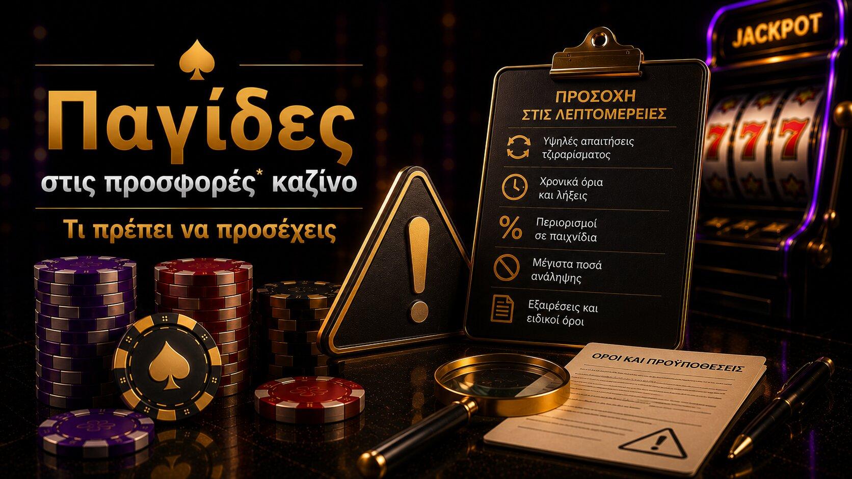 Παγίδες στις προσφορές* καζίνο – Τι πρέπει να προσέχεις