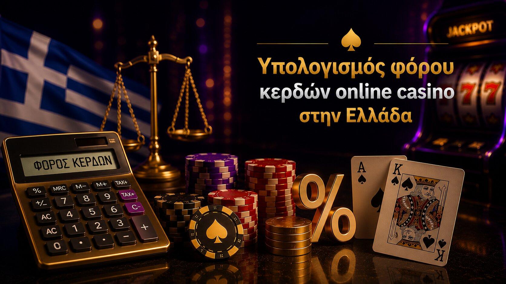 Υπολογισμός φόρου κερδών online casino στην Ελλάδα