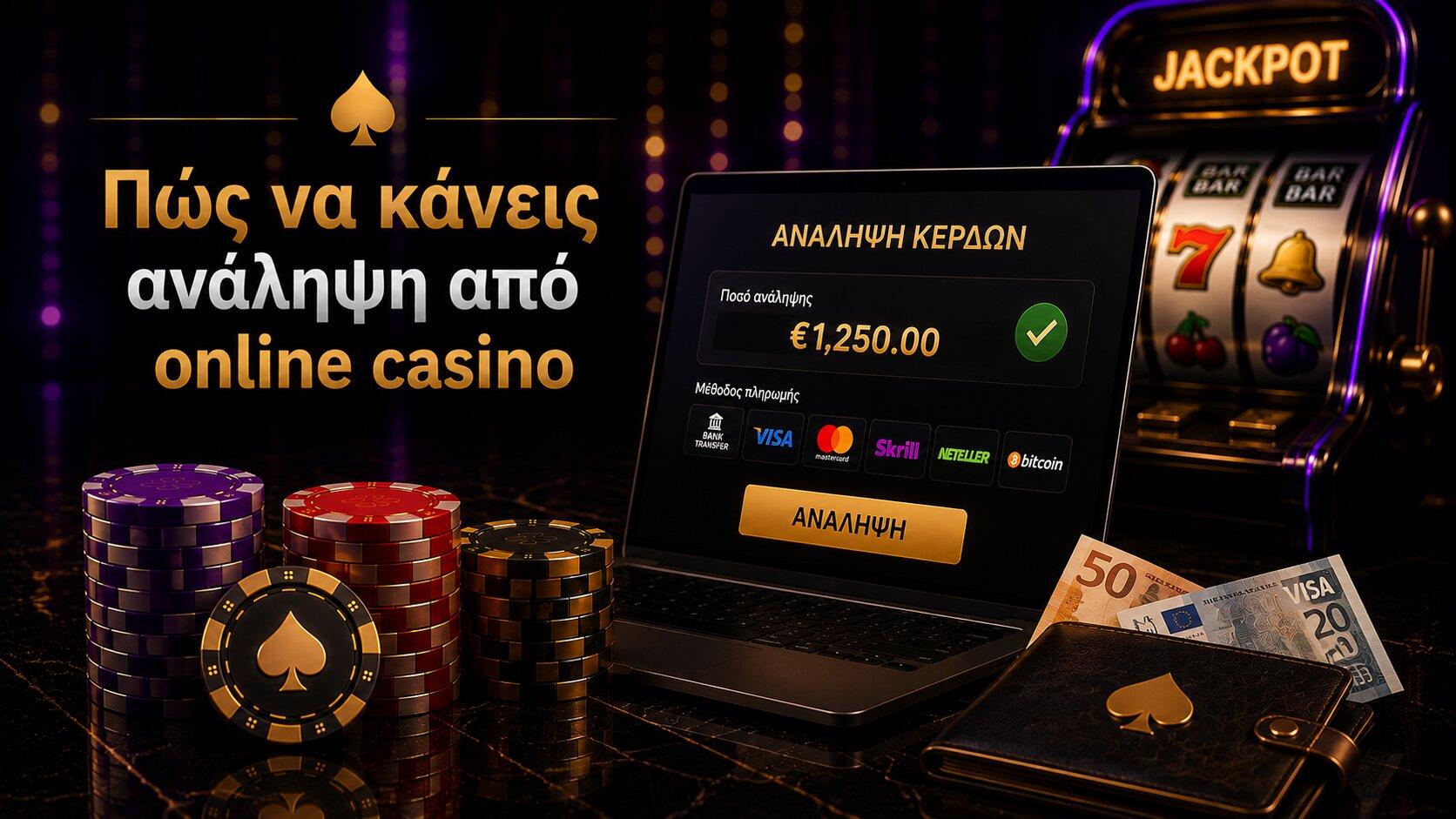 Πώς να κάνεις ανάληψη κερδών από online casino στην Ελλάδα