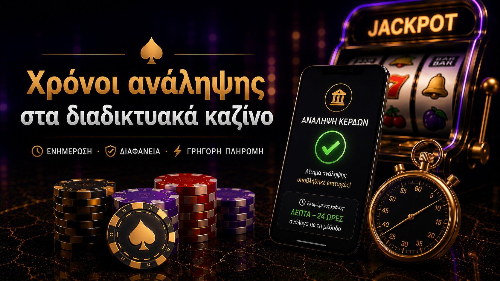 Χρόνοι ανάληψης στα διαδικτυακά καζίνο