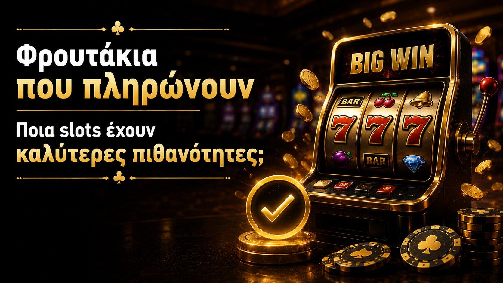 Φρουτάκια που πληρώνουν – Ποια slots έχουν καλύτερες πιθανότητες;